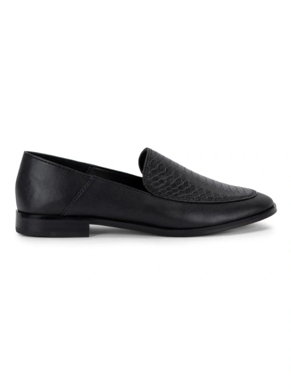 Dolce Vita Black Women’s Crocodile Textured Vamp Slip-On Loafers Size 8